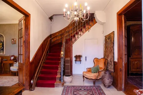 The entrance hall and main staircase