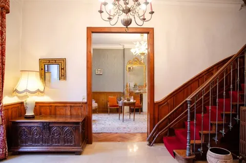 The hall, looking through to the dining room